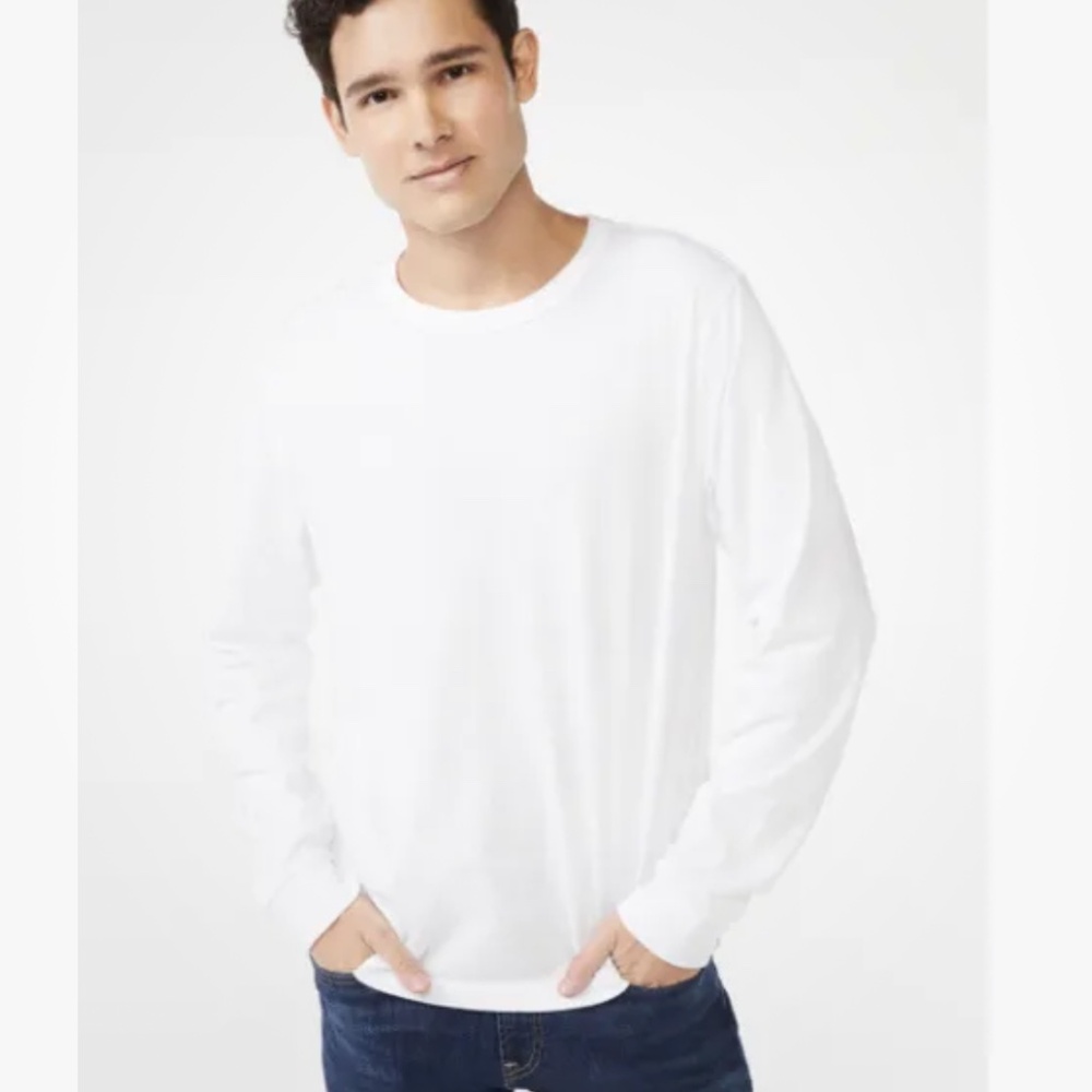 Free Assembly White Long Sleeve Men’s Tee Size XXXL/3X NEW